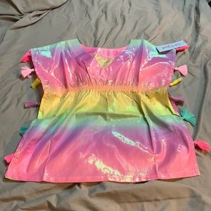 NWT Cat and Jack Girls Rainbow Swim Cover